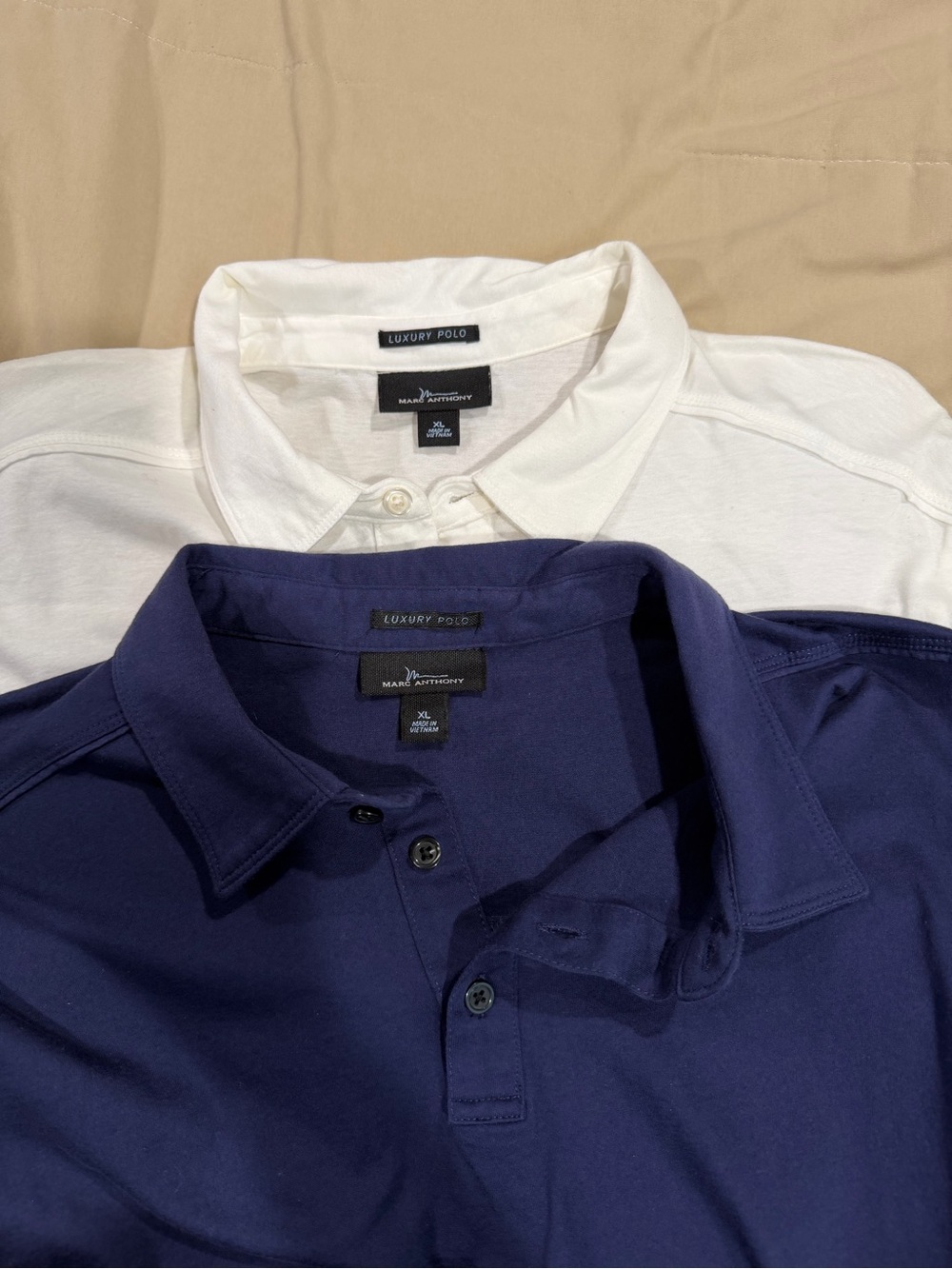 Marc Anthony Polo Shirts in Navy and White